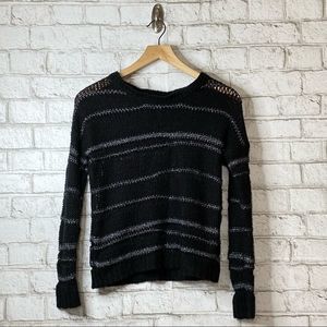 Kismet Striped black & White Sweater Size Small